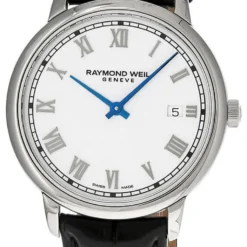 RAYMOND WEIL Toccata Quartz 39MM Black Leather Men's Watch 5485-STC-00359