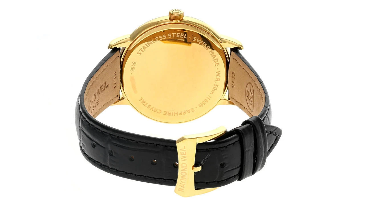 RAYMOND WEIL Toccata Quartz 39MM White Dial Leather Men's Watch 5485-PC-00359 3 RAYMOND WEIL Toccata Quartz 39MM White Dial Leather Men's Watch 5485-PC-00359 - Image 3