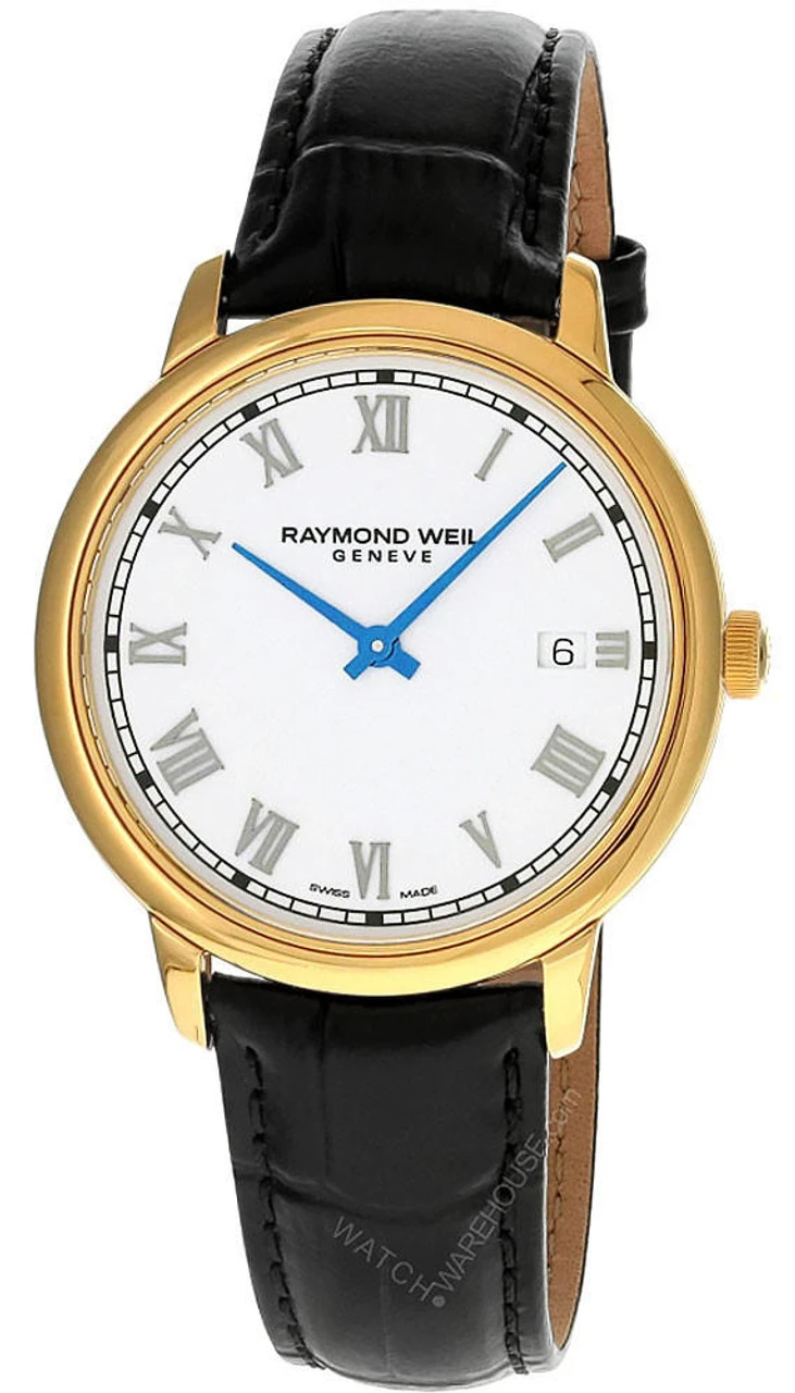 RAYMOND WEIL Toccata Quartz 39MM White Dial Leather Men's Watch 5485-PC-00359 1 RAYMOND WEIL Toccata Quartz 39MM White Dial Leather Men's Watch 5485-PC-00359