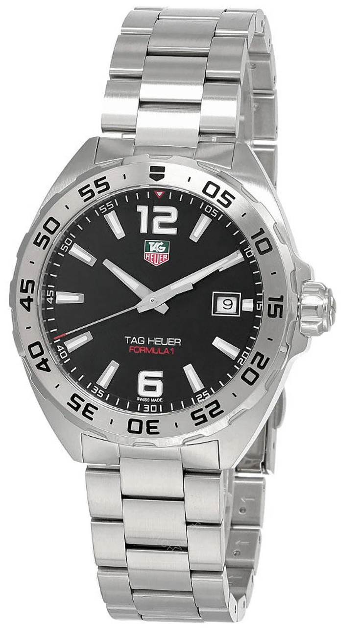 TAG HEUER Formula-1 41MM Quartz SS Black Dial Men's Watch WAZ1112.BA0875 1 TAG HEUER Formula-1 41MM Quartz SS Black Dial Men's Watch WAZ1112.BA0875
