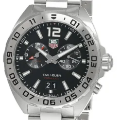 TAG HEUER Formula-1 41MM Quartz SS Black Dial Men's Watch WAZ111A.BA0875