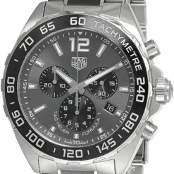 TAG HEUER Formula-1 43MM CHRONO SS Ceramic Men's Watch CAZ1011.BA0843