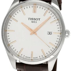 TISSOT PR 100 QTZ 40MM Silver Dial BRN Leather Men's Watch T150.410.16.031.00