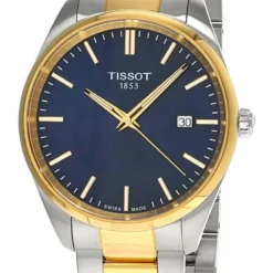 TISSOT PR 100 Quartz 40MM SS Blue Dial Two-Tone Men's Watch T150.410.22.041.00