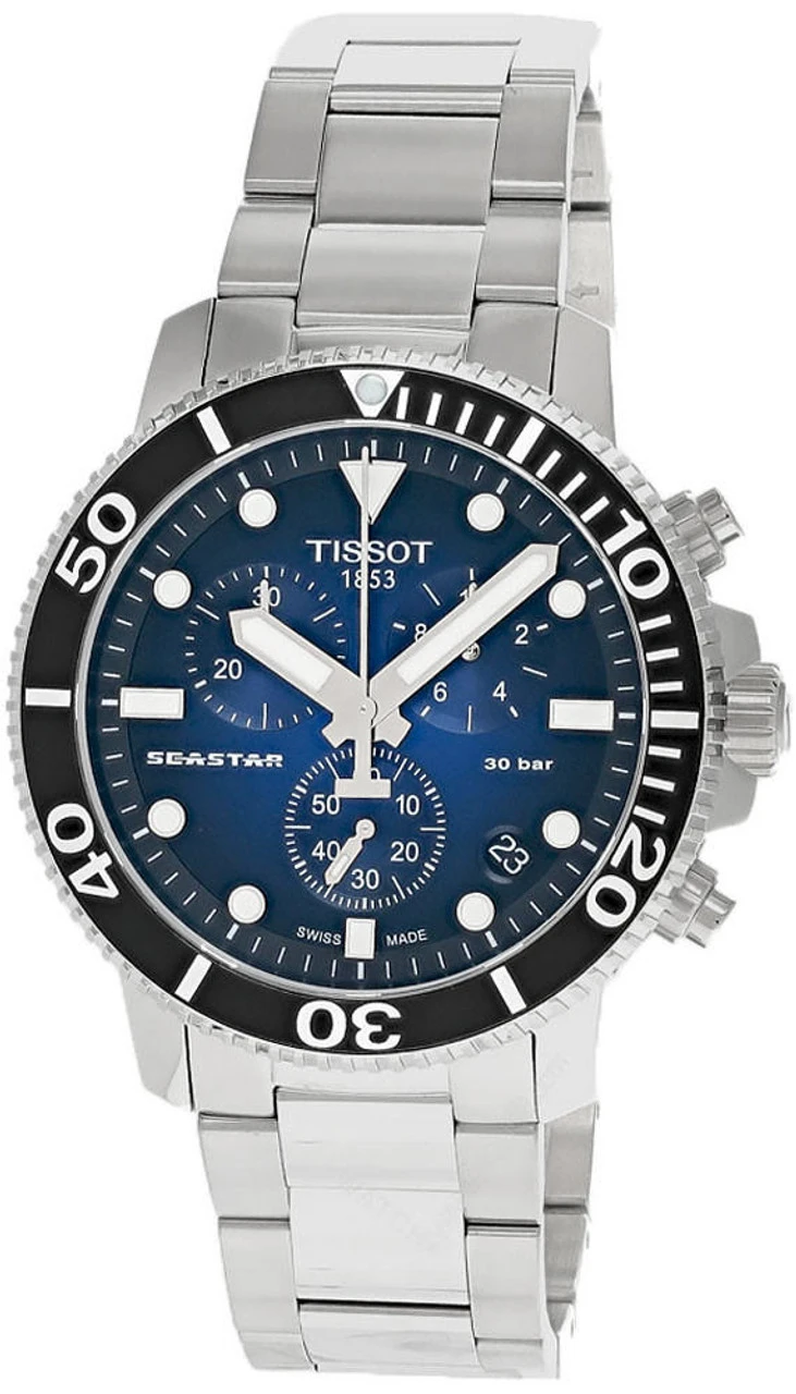 TISSOT Seastar 1000 CHRONO 45.5MM SS Blue Dial Men's Watch T120.417.11.041.01 1 TISSOT Seastar 1000 CHRONO 45.5MM SS Blue Dial Men's Watch T120.417.11.041.01