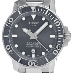 TISSOT Seastar 1000 Powermatic 80 43MM Gray Dial Men's Watch T120.407.11.081.01