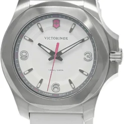VICTORINOX I.N.O.X. 37MM White Dial Rubber Women's Watch 241921