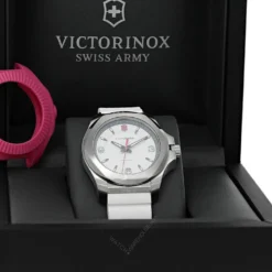 VICTORINOX I.N.O.X. 37MM White Dial Rubber Women's Watch 241921 -Movado shop victorinox swiss army watches victorinox inox 37mm white dial rubber womens watch 241921 90462.1652464944