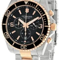 VICTORINOX Maverick CHRONO 43MM SS Black Dial Men's Watch 241952